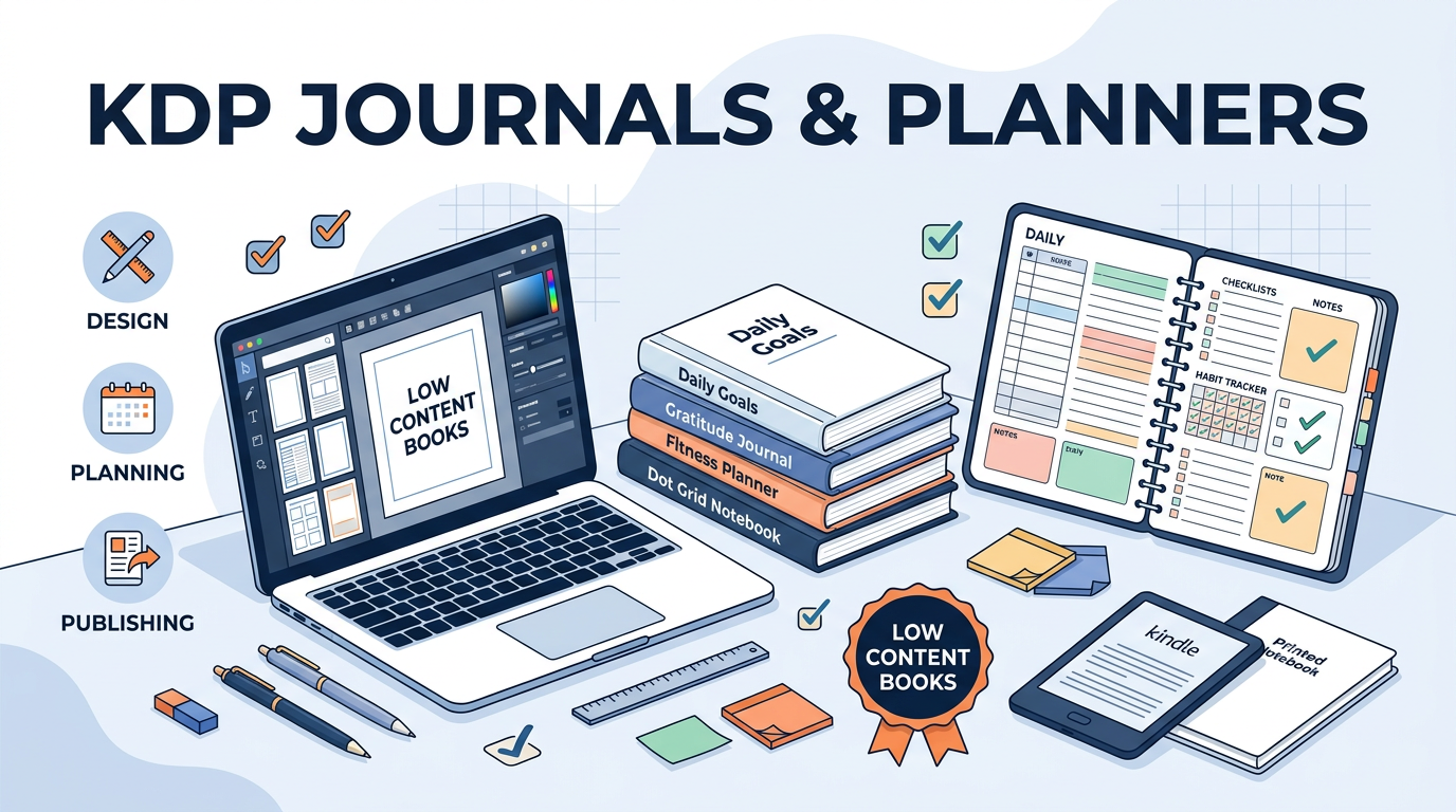 The Ultimate Guide to Self-Publishing High-Profit Journals, Planners, and Notebooks on Amazon KDP