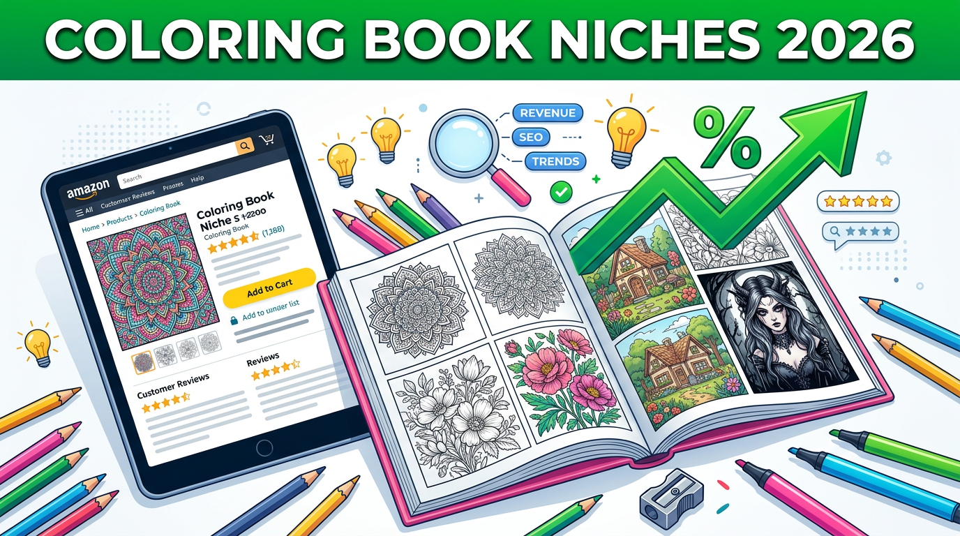 Best Coloring books Niches for Print-on-Demand in 2026